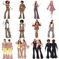 70s Retro Disco Cosplay Costume Set For Men And Women Perfect For Halloween And Themed Parties