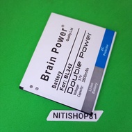 Baterai batre Lenovo A6600d40 BL242 double power battery hp
