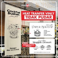 DIY BISNES Kain Rentang Klasik - banner kain belacu | kain backdrop | akikah | majlis