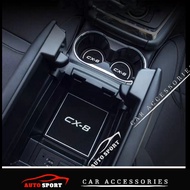 Mazda CX8 CX-8 Anti Slip Rubber Mat Water Cup Mat Protection Car Accessories