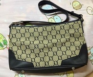 OROTON Monogram Canvas Shoulder Bag