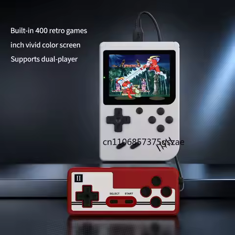 400 In 1 MINI Games Handheld Game Players Portable Retro Video Console Boy 2.4 Inch Color LCD Screen
