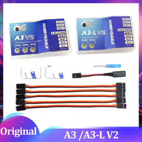 Hobby Eagle A3 V2/ A3-L V2 Aeroplane Flight Controller Stabilizer 3 Axis Gyro for Airplane Fixed-Win