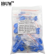 100PCS=12value*10PCS Varistor Resistor Assorted kit 5D471K 7D471K 7D431K 7D391K 10D471K 10D431K 10D3