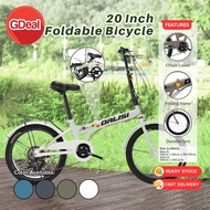 GDeal 20 Inch Foldable Bicycle Cycling Off-road City Road Bike Anti Slip Tire Lightweight Bike for B