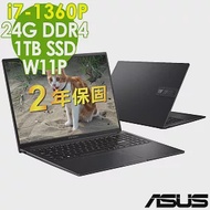 【特仕】ASUS Vivobook 16X S3604VA 搖滾黑(i7-1360P/8G+16G/1TSSD/16WUXGA/W11P) 窄邊筆電