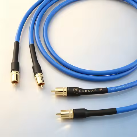 Pair HiFi Interconnect Cable for CD Play AMP Audio RCA Cable with Gold Plated RCA Jack