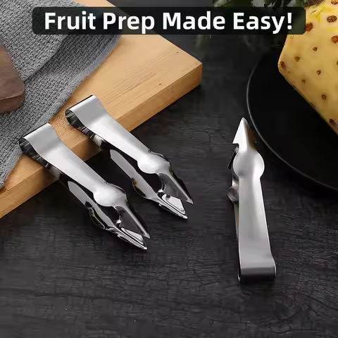 Pineapple Corer Slicer Cutter Stainless Steel Strawberry Huller Fruit Peeler Pineapple Corer Slicer 