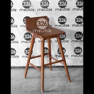 Minimalist Bar Chair, Jepara Furniture, Teak Bar Chair, Bar Stool