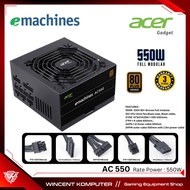 550 Watt Power Supply / Gaming PSU 550W 80+ Plus Bronze eMachines Acer Gadget Full Modular