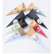 Ice Cream Paper Tray Ice Cream Paper Spoon Cup Dish Machine Powder Paper Tray Ice Cream Universal Co
