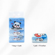 Panda 4-Ply Air-Cushion Tissue - 8 Packs, 4-Ply Soft, 100% Wood Pulp
