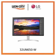 LG 32UN650-W 31.5 (80.01 cm) UHD 4K (3840x2160) HDR IPS Monitor