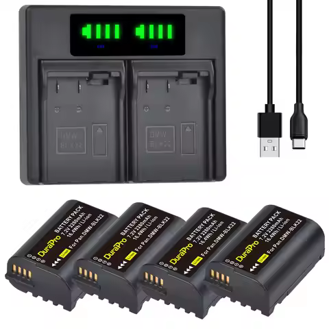 DuraPro For Panasonic Lumix S5II 2280mAh DMW-BLK22 Li-ion Battery For Panasonic LUMIX DC-S5 DC-S5K G