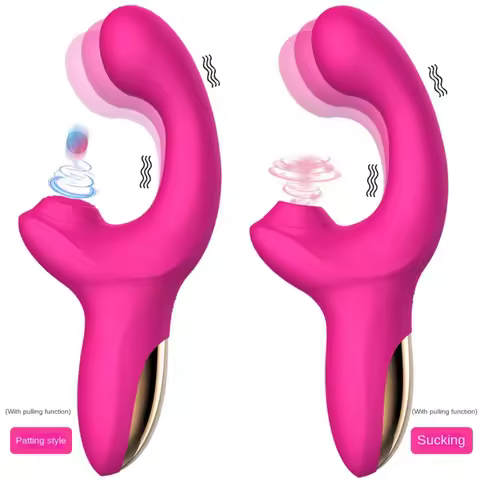 FansGPoint Climax Stick Sucking Patting Thrusting Vibrating Massager Female onanism Vibrator Swingin