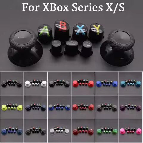 1Set For XBox Series X S Core Controller Thumbsticks Caps ABXY View Menu Share Buttons Mod Kit Repla