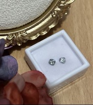 天然無燒人魚坦桑石一對 (0.55ct / 3.8-4.0mm) 。夢幻藍綠紫色 裸石/耳環戒面