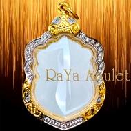 กรอบพระสำเร็จรูป งานเพชรจิวเวลรี่ทองอิตาลี ทรงเสมาพิมพ์นิยม (ขนาดหน้ากระจก 3.0 x 4.0 cm.) รหัส 180