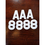 NUMBER PLATE SAHAJA DEPAN MOTOR STICKER FOR (1PCS) RM0.30