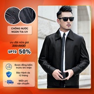 Áo Khoác Da Nam Lót Dù Biker Leather Jacket Pigo Fashion Cao Cấp Fs Adn16 Cool 01 (Đen)