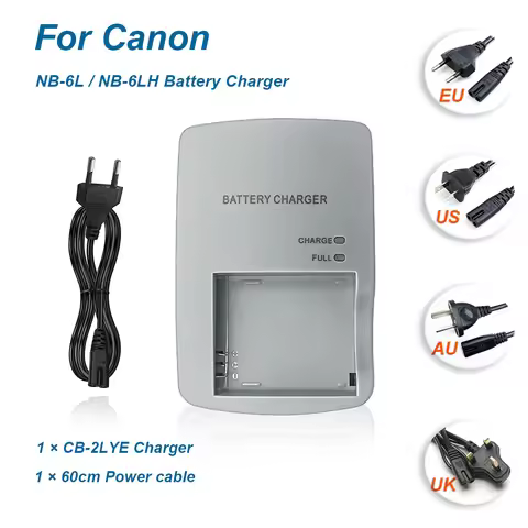 CB-2LYT CB-2LYE Charger For Canon NB-6L NB-6LH Batter-Compatible with D10,D20,D30,S90,S95,S120,SD770