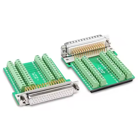 D-SUB 50PIN DB50 Solder-free Three 3-row 50-pin Connector Solder-free DB50 Male Header Female Adapte