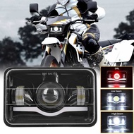2 Projector 4"X6" LED Headlight H4656 H4651 LED Headlamp For Suzuki Drz400s Drz400sm Drz250 Drz40