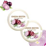 60g Onion Shampoo Soap, 2Pcs Onion Biotin Shampoo Bar For Hair Growth, Moisturizing Onion Shampoo ma