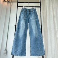 Atipashop - ATP GIRL JEANS กางเกงยีนส์ ขายาว สีฟอก