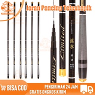 joran tenggek super kuat / Joran Serat Karbon Teleskopik / Joran Tegek Fishing Rod Carbon Tegek / te