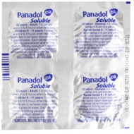 Panadol soluble ( 1strip = 4pcs )
