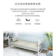 European-Style Simple Iron Sofa Bed Dual-Use Sofa Bed Single Bed Princess Bed Children's Bed Stitching Bed Widened