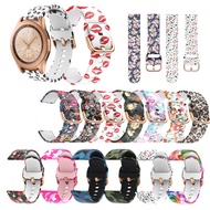 Silicone Camo Band Strap for Samsung Galaxy 42mm / Watch3 41mm / Active 2 / Gear sport S4