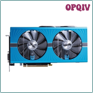 OPQIV มือสอง SAPPHIRE RX 580 8G Nitro + 14nm การ์ดจอ256Bit 2304SP การ์ดจอ GDDR5 RX 500 RX580 8GB Nitro DP HDMI DVI 2304 SP RSTIB