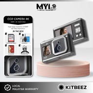 (READY STOCK) - KiTBEEZ Digital Camera Dual Screen Camera 4K HD CCD Camera | 16X Optical Zoom | Anti
