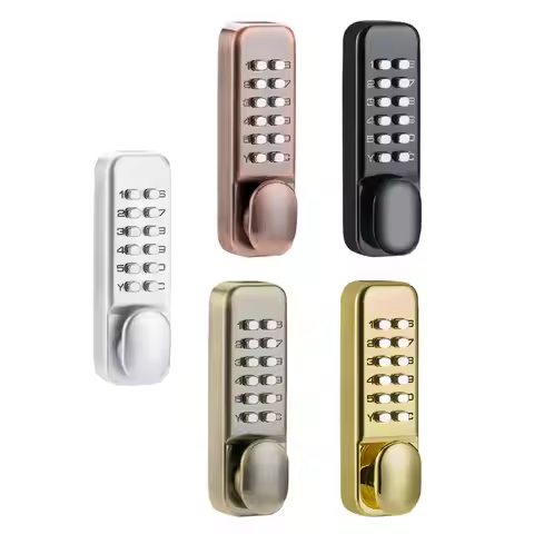 Mechanical Keypad Door Lock Digital Code Combination Waterproof Mechanical Door Lock for Hotel Home 