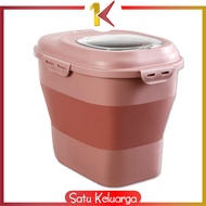 SK-C259 Tempat Penyimpanan Beras 25KG Foldable Rice Container Storage Dispenser Beras FREE CANGKIR