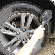 [MIC]✧Tire Shine Applicator Arc Design Wear-resistant Sponge Car Tire Cleaning Brush with Long Handle for Car Tire