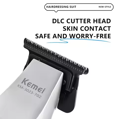 Kemei Hair Trimmer Professional Hair Clipper Electric Haircut Machine Rechargeable Hair Clipper 0 MM