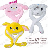 BUNNY HEAD HAT RABBIT HAT/ BUNNY HEAD/ RABBIT HAT/ CUTE HAT/