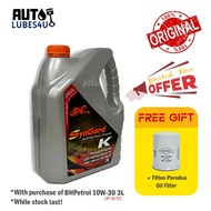 BHP SynGard K 10W30 Mineral 3L (FOC Filton Perodua Oil Filter FO-9338) - BHP Car Engine Oil