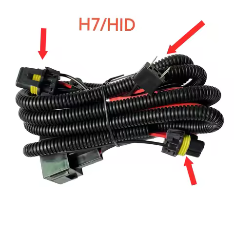 HID Xenon Headlights 12V 60A Wiring Harness Plug Play Cable For H1 H3 H7 HB3 HB4 H8 H9 H11 12V Cars 
