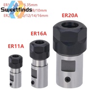 【SWTF】Motor Shaft Collet Chuck ER11 ER16 ER20 A 5-16mm Extension Rod Toolholder CNC