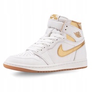 Air Jordan 1 Retro High OG White Gold Women's Shoes (FD2596-107, White and Gold)