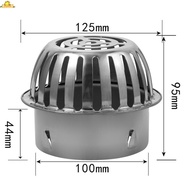 ♚Stainless steel roof, floor drain, drainage pipe, sewer filter, cover, outdoor garden roof, water outlet, rat proof☼