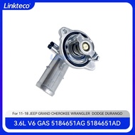 Engine part Aluminium Thermostat Fit 3.6 T L V6 GAS ERB EHD For 11-15 JEEP GRAND CHEROKEE DODGE DURA