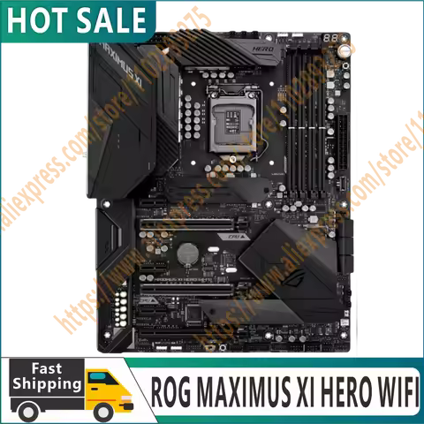 Original ROG MAXIMUS XI HERO WIFI Motherboard 64GB LGA 1151 DDR4 ATX Z390 Mainboard 100% Tested