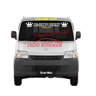 - cutting sticker stiker kaca depan mobil granmax l300 futura carry - merah