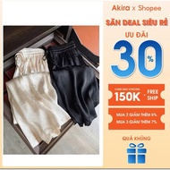 Women's straight-leg pants, Korean style women's cold silk pants QQ1