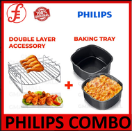 Philips Airfryer Accessories Kit (Double Layer Accessory + Baking Tray)